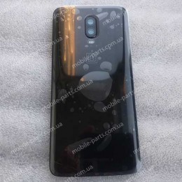 Задняя крышка в сборе со стеклом камеры для OnePlus 6T Midnight black (A6013) оригинал