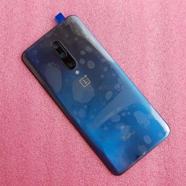 Задняя стеклянная крышка в сборе стеклом камеры для OnePlus 7 Pro Nebula Blue