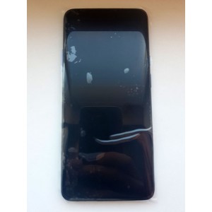 Дисплей 6,67" AMOLED в сборе с сенсором, рамкой и кнопками громкости для OnePlus 7T Pro Haze Blue оригинал