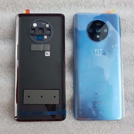 Задняя крышка в сборе со стеклом камеры для OnePlus 7T Glacier Blue оригинал