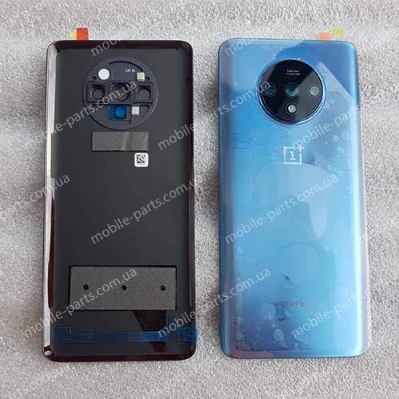 Задняя крышка в сборе со стеклом камеры для OnePlus 7T Glacier Blue оригинал