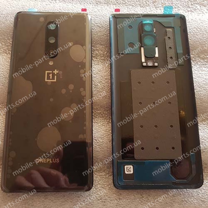 Задняя крышка в сборе со стеклом камеры OnePlus 8 Mirror Black
