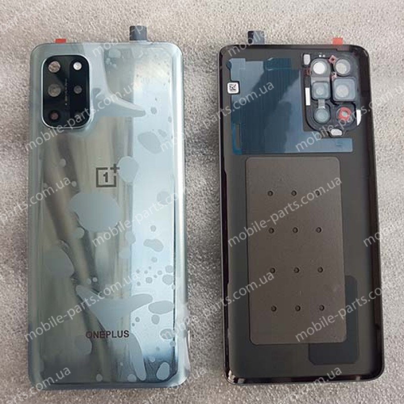 Задняя крышка в сборе со стеклом камеры OnePlus 8T Lunar Silver