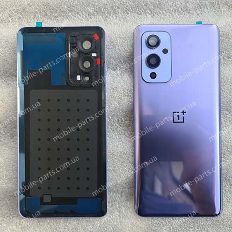 Задняя крышка в сборе со стеклом камеры с олеофобным покрытием для OnePlus 9 LE2113 Winter Mist