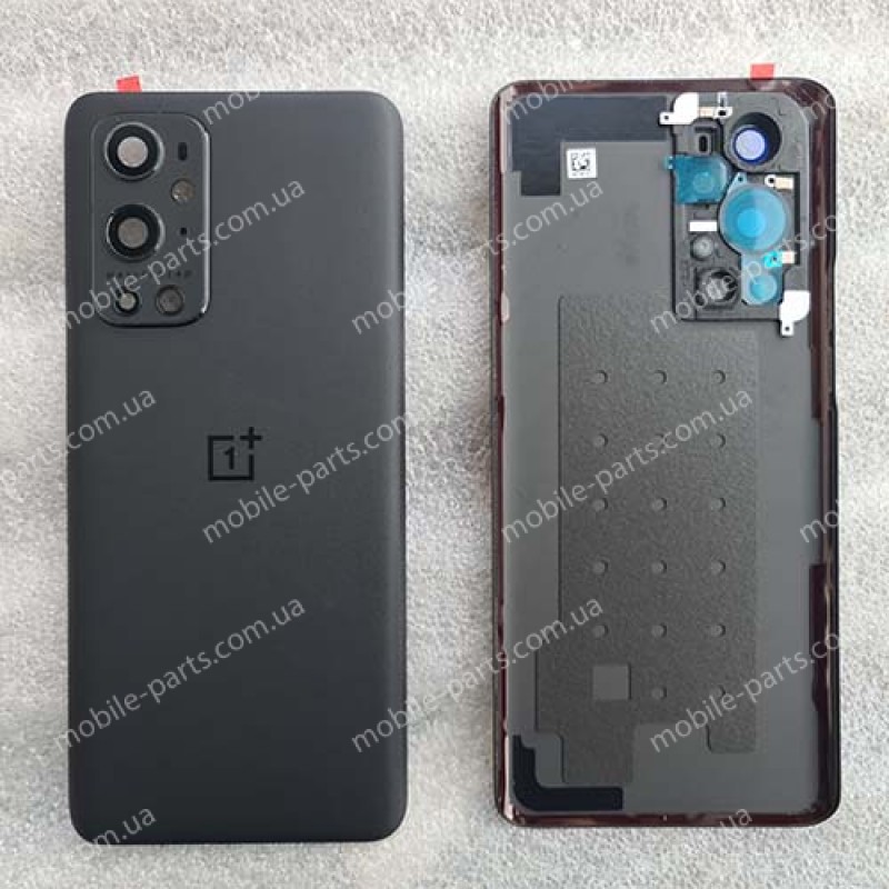 Задняя крышка в сборе со стеклом камеры и адгезивом для OnePlus 9 Pro LE2123 Stellar Black