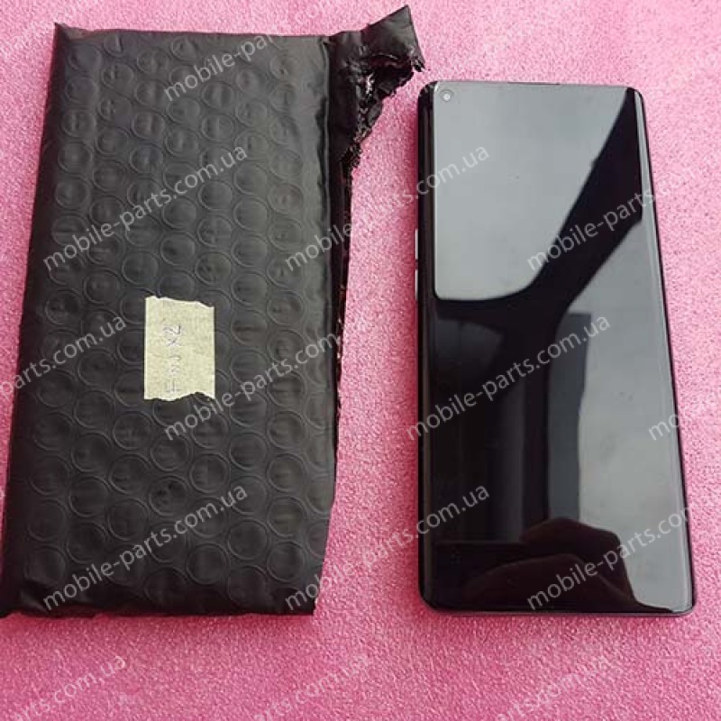 Оригинальный AMOLED дисплей в сборе с сенсором и рамкой для Oppo Find X2 CPH2023 Ocean Black
