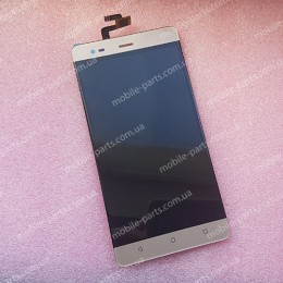 Дисплей в сборе с передней панелью для Prestigio MultiPhone Grace R5 5552 Gold оригинал