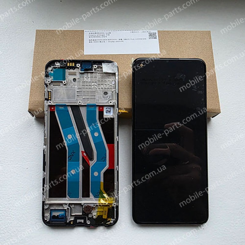 Дисплей Super AMOLED в зборі з сенсором і рамкою для Realme 11 4G RMX3636 оригінал (сервісний!)