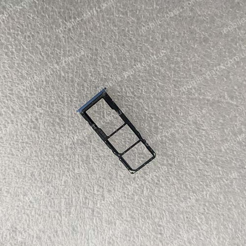 Лоток SIM карты и карты памяти для Realme 6 RMX2001 Blue оригинал