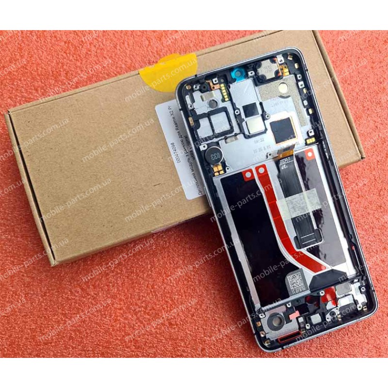 Оригінальний AMOLED дисплей в зборі з рамкой для Realme X2 Pro RMX1931 White сервісний