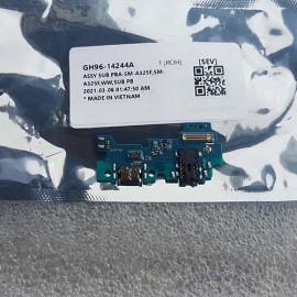 Нижняя плата с разъёмом USB Type C, гнездом наушников и микрофоном для Samsung SM-A325 Galaxy A32