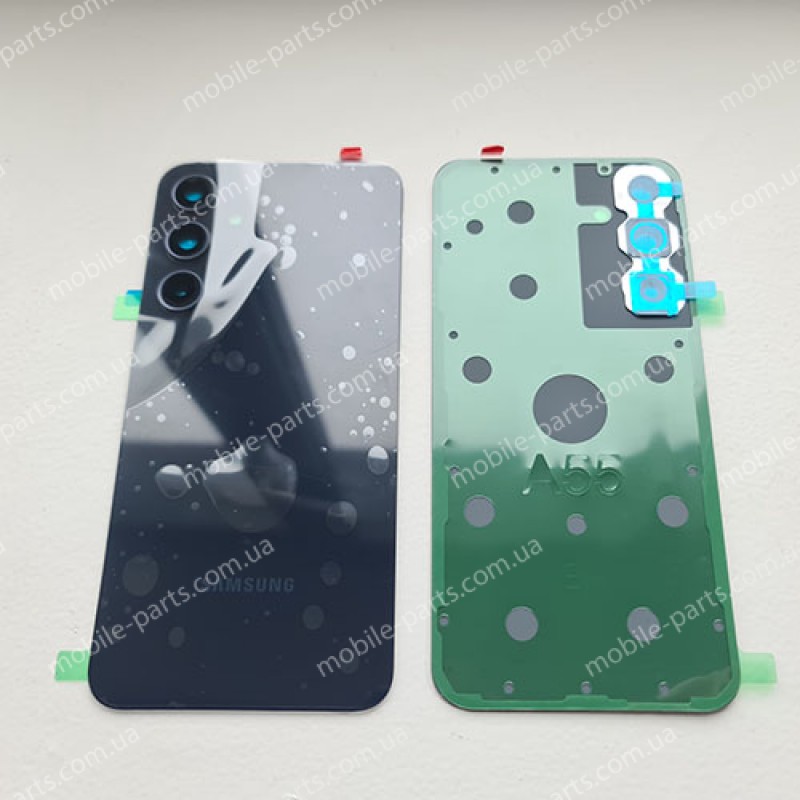 Задня скляна кришка в зборі з лінзами камер для Samsung SM-A356 Galaxy A35 Navy оригінал