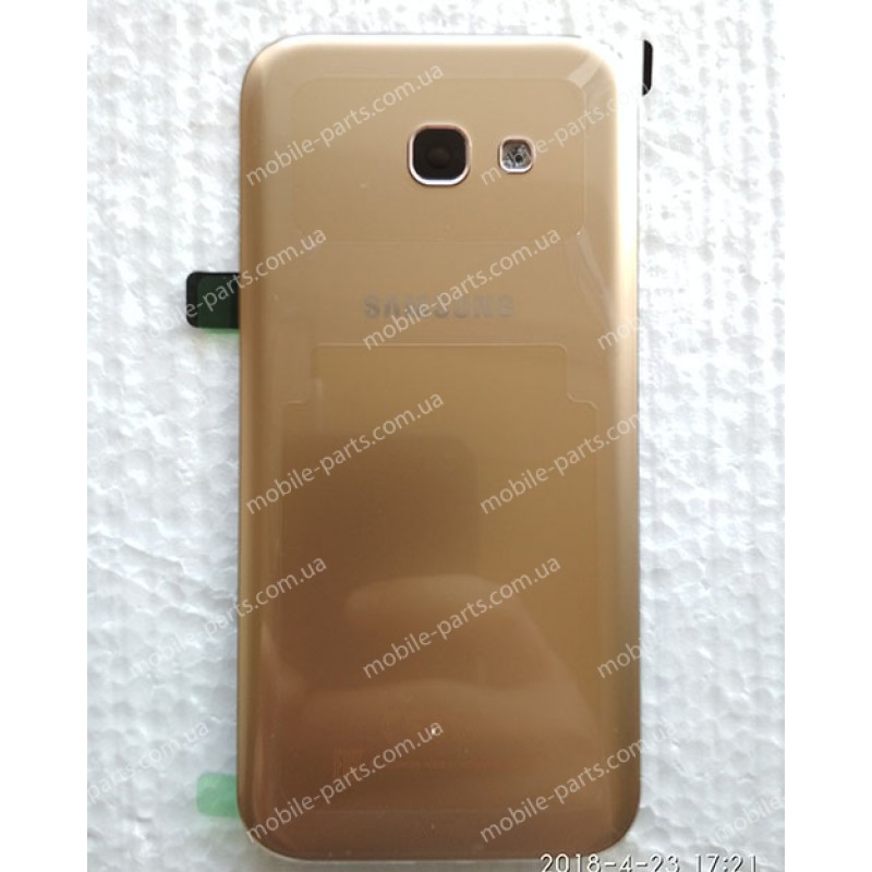 Задняя стеклянная крышка Gorilla Glass для Samsung Galaxy A5 2017 A520 Gold оригинал