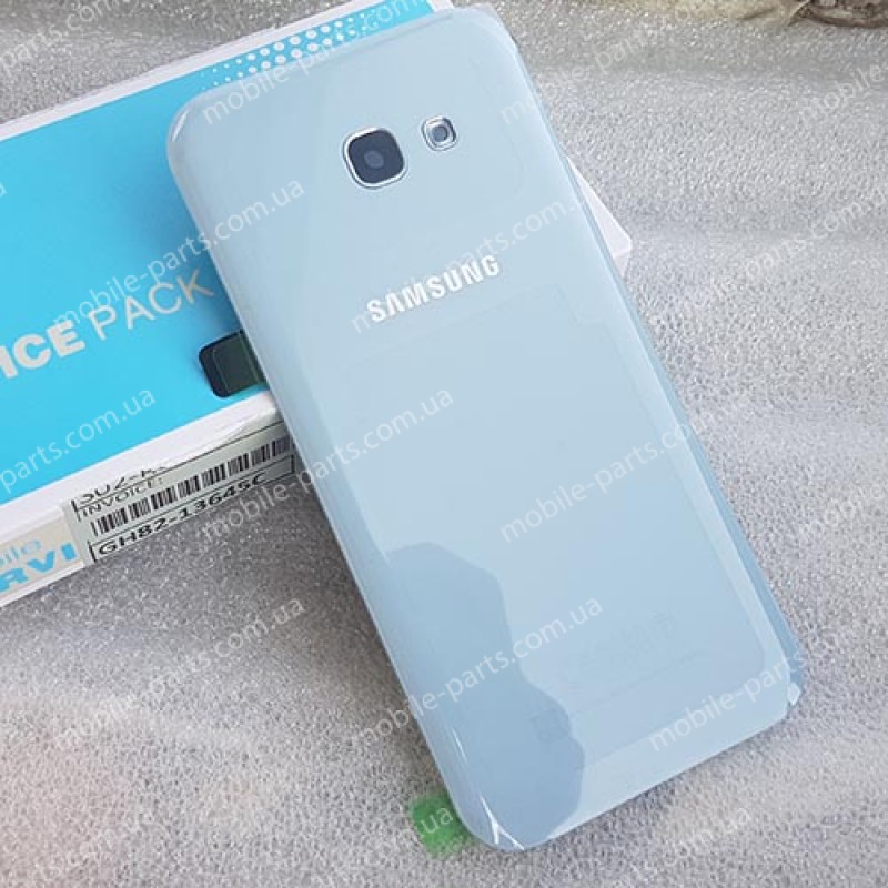 Задняя стеклянная крышка Gorilla Glass для Samsung Galaxy A5 2017 A520 Blue оригинал