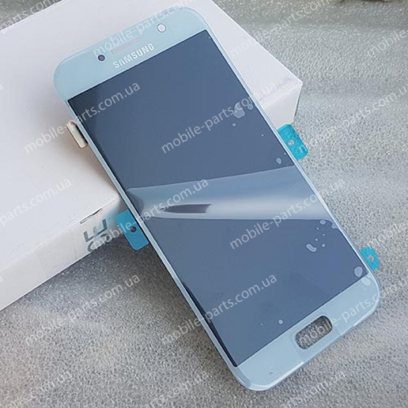 Дисплей Super AMOLED в сборе с сенсорным стеклом (тачскрином) для Samsung Galaxy A5 2017 A520 Blue оригинал