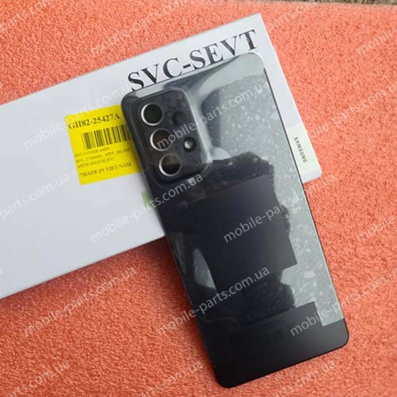 Задняя часть корпуса в сборе с линзами камеры для Samsung SM-A525 Galaxy A52 4G Black оригинал