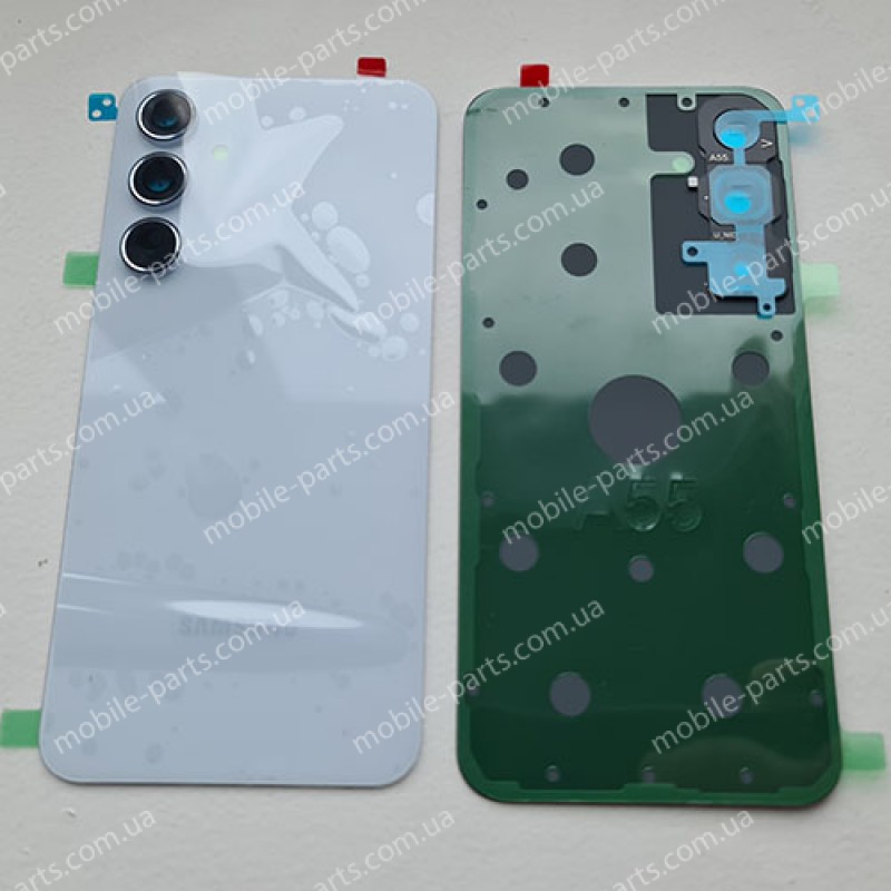 Задня скляна кришка в зборі з лінзами камер для Samsung SM-A556 Galaxy A55 Iceblue оригінал