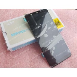 Оригинальные безрамочный Super AMOLED дисплей в сборе для Samsung SM-A605 Galaxy A6 Plus Black
