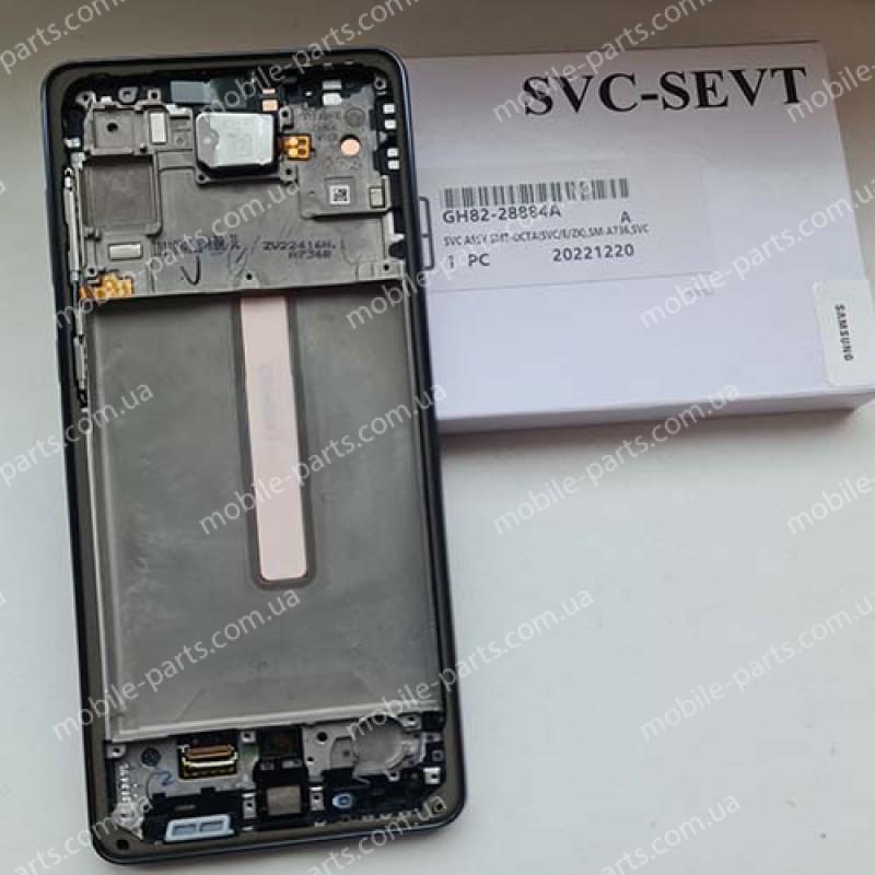 Дисплей 6.7", Super AMOLED в зборі з рамкою для Samsung SM-A736 Galaxy A73 5G Black оригінал