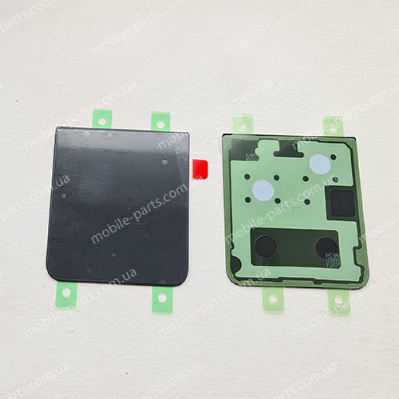 Скляна кришка в зборі зі скотчем для Samsung SM-F731 Galaxy Z Flip5 Graphite оригінал (сервіс)