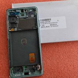 Дисплей Super AMOLED в сборе с сенсором и рамкой для Samsung SM-G780 Galaxy S20 FE 4G Cloud Mint оригинал