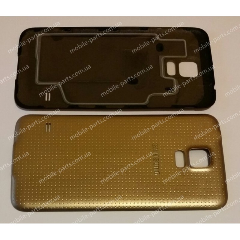 Задняя крышка для Samsung G900F, G900H Galaxy S5 Gold оригинальная