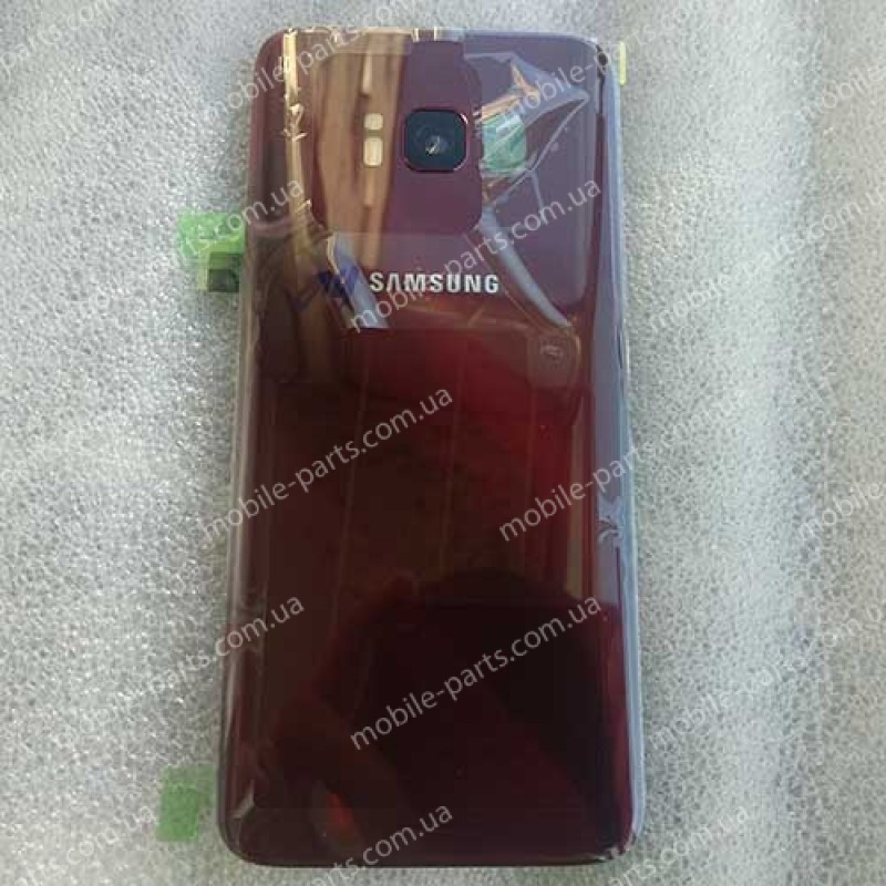 Задняя стеклянная крышка Gorilla Glass для Samsung Galaxy S8 SM-G950 Burgundy Red оригинал