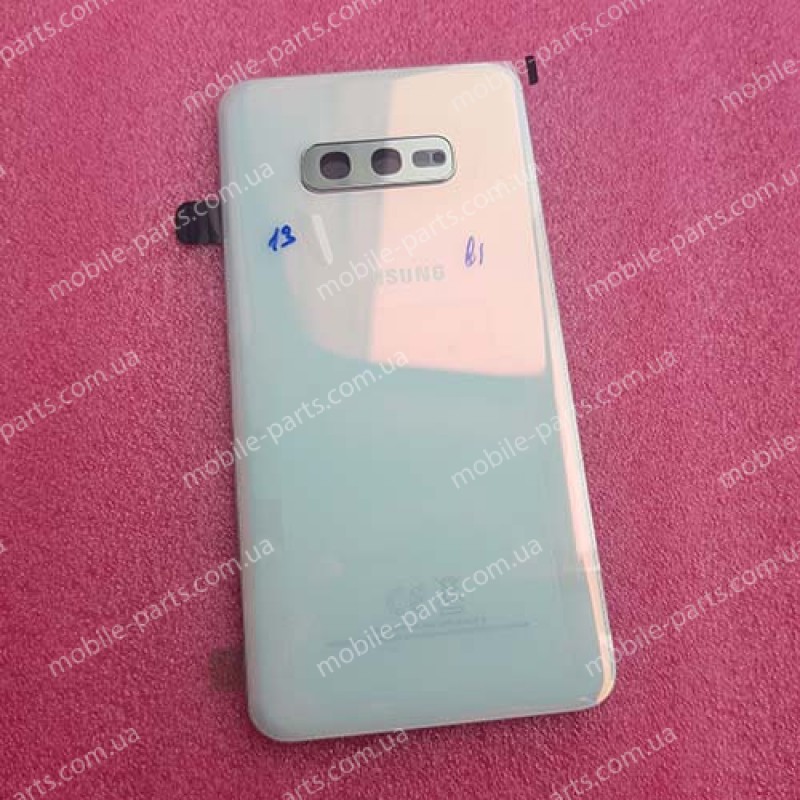 Задняя стеклянная крышка Gorilla Glass для Samsung SM-G970 Galaxy S10e Prism White оригинал