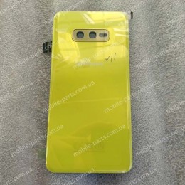 Задняя стеклянная крышка Gorilla Glass для Samsung SM-G970 Galaxy S10e Canary Yellow оригинал