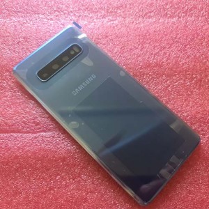 Задняя стеклянная крышка Gorilla Glass для Samsung SM-G973 Galaxy S10 Prism Black оригинал