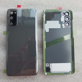 Задняя крышка в сборе со стеклом камеры и адгезивом (скотчем) для Samsung SM-G980 Galaxy S20 Cosmic Grey оригинал 