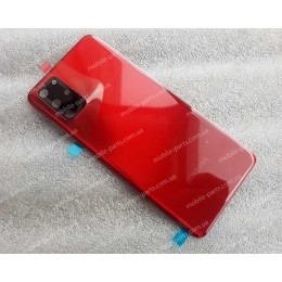 Задняя крышка в сборе со стеклом камеры и скотчем для Samsung SM-G985 Galaxy S20 Plus Aura Red оригинал