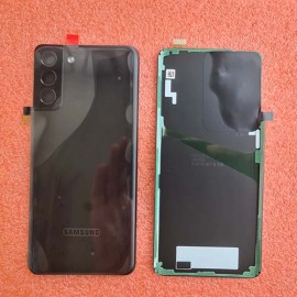 Задняя крышка в сборе со стеклом камеры и адгезивом (скотчем) для Samsung SM-G996 Galaxy S21 Plus 5G Phantom Black оригинал