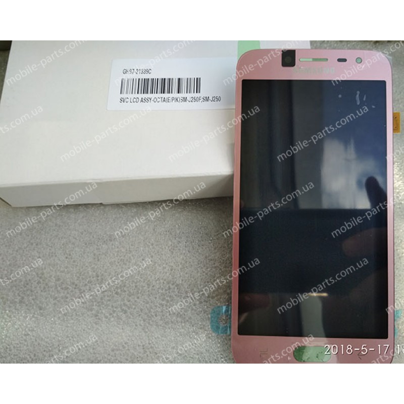 Дисплей Super AMOLED в сборе с тачскрином для Samsung Galaxy J2 2018 SM-J250F Pink оригинал