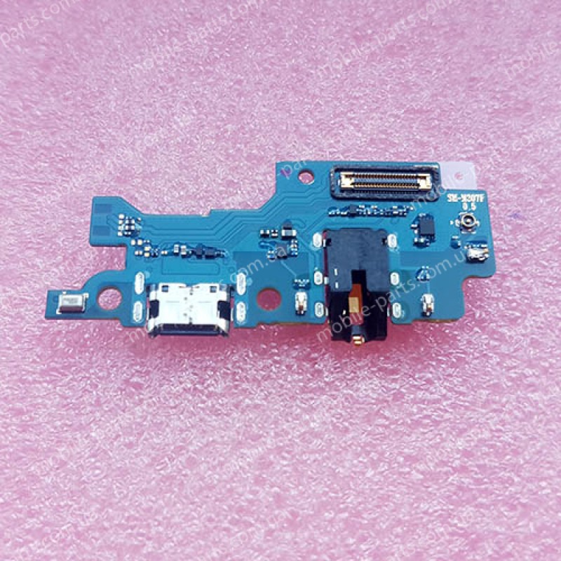 Нижняя плата с разъемом USB type C, микрофонов и гнездов наушников для Samsung SM-M307 Galaxy M30s оригинал