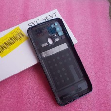 Задняя часть корпуса в сборе с линзами камеры для Samsung SM-M315 Galaxy M31 Blue оригинал