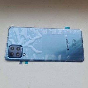 Задняя часть корпуса в сборе с линзами камеры для Samsung SM-M325 Galaxy M32 Blue оригинал