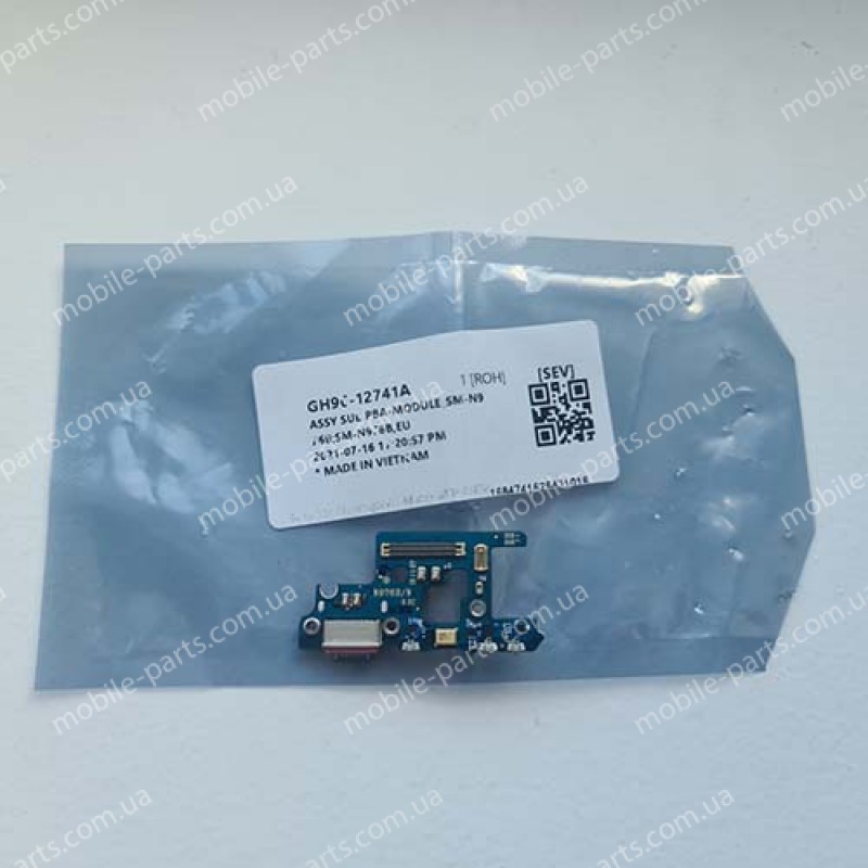 Плата зарядки с USB Type-C разъемом и микрофоном для Samsung SM-N976 Galaxy Note 10 Plus 5G оригинал