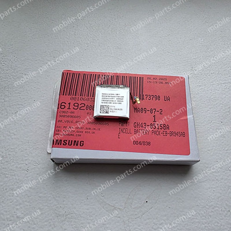 Оригінальний акумулятор EB-BR945ABY 417мАг для смарт годинника Samsung SM-R940 R945 Galaxy Watch6 44mm