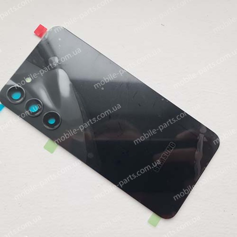 Задня скляна кришка в зборі зі склом камери та скотчем для Samsung SM-S916B Galaxy S23 Plus 5G Phantom Black оригінал