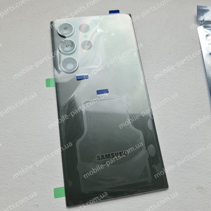 Задня скляна кришка в зборі зі склом камери та скотчем для Samsung SM-S918 Galaxy S23 Ultra 5G Green оригінал
