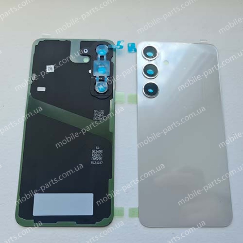 Задня скляна кришка в зборі зі склом камери та скотчем для Samsung SM-S926 Galaxy S24 Plus Marble Grey оригінал