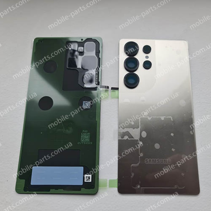 Задня скляна кришка в зборі зі склом камери та скотчем для Samsung SM-S938 Galaxy S25 Ultra Titanium Grey оригінал