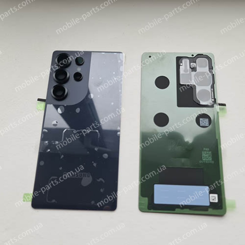 Задня скляна кришка в зборі зі склом камери та скотчем для Samsung SM-S938 Galaxy S25 Ultra Titanium Black оригінал