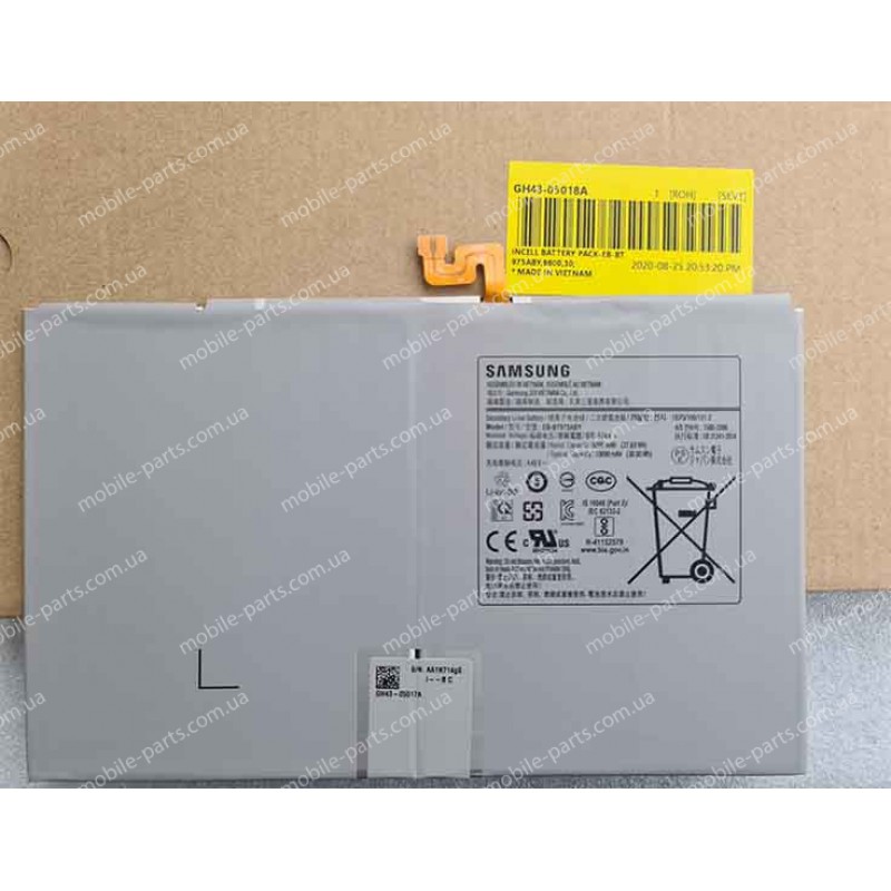 Оригинальный аккумулятор EB-BT975ABY 10090 мАч для Samsung SM-T975 Galaxy Tab S7 Plus SM-T970 SM-T736