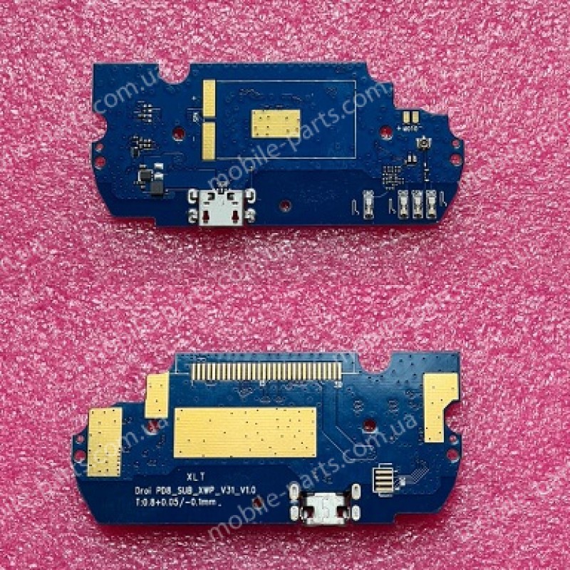 Нижняя дополнительная плата (плата зарядки) с micro USB разъёмом для Sigma Mobile X-treme PQ36 оригинал