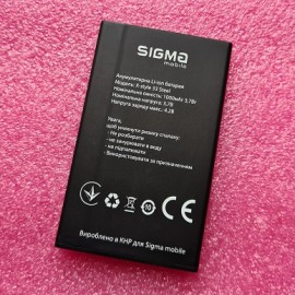 Акумуляторна Li-ion батарея 1000 mAh для Sigma X-Style 33 STEEL оригінал