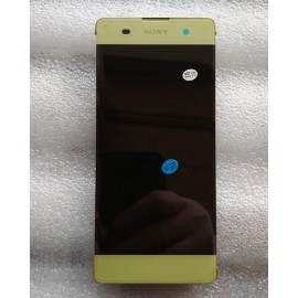 Дисплей в сборе с передней панелью и сенсором для Sony Xperia XA Dual F3112 Lime Gold оригинал