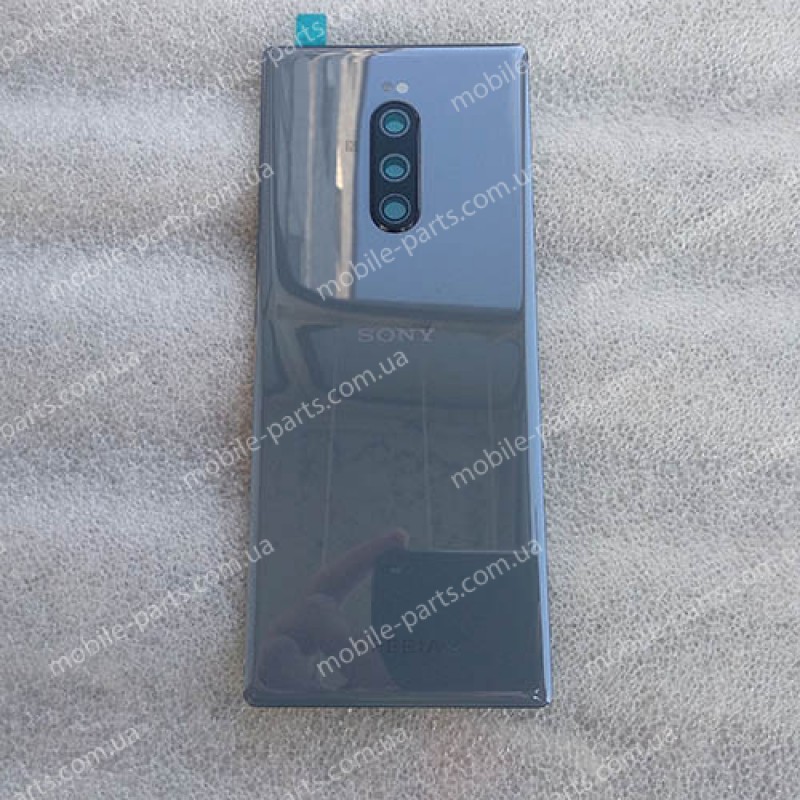 Задняя стеклянная крышка для Sony Xperia 1 J9110 Grey оригинал