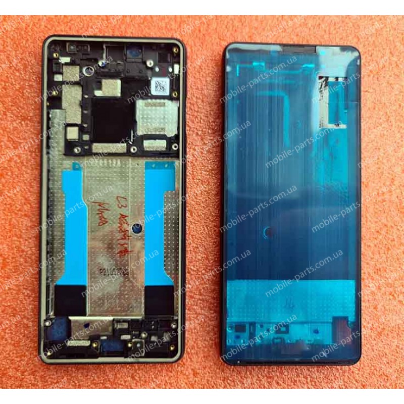 Середня частина корпусу з металевою пластиною (шассі) для Sony XQ-BT52 Xperia 10 III Black оригінал